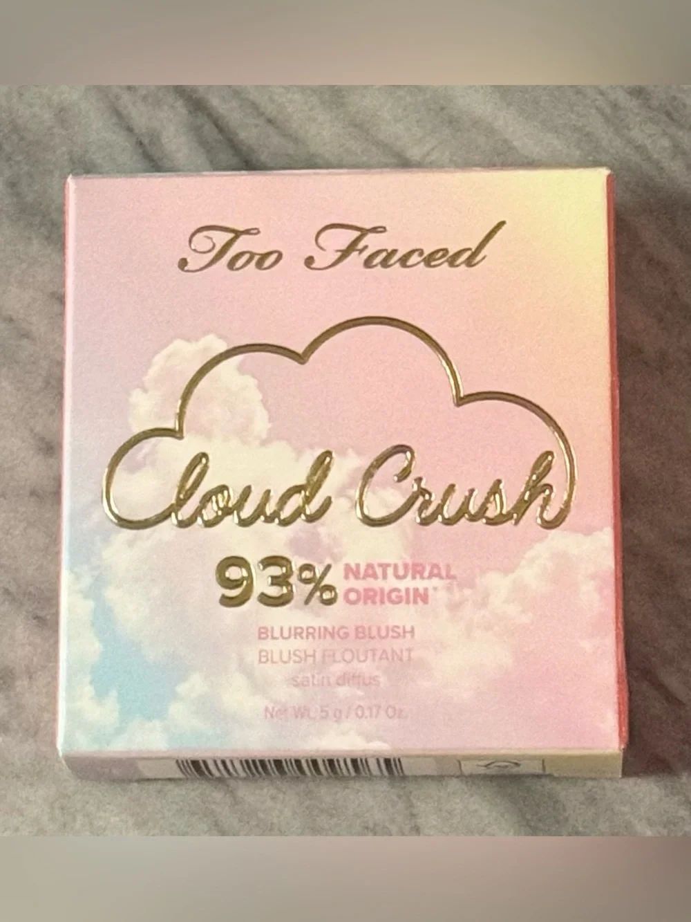 Too Faced Cloud Crush Blurring Blush Golden Hour Satin Peach Pink - New In Box